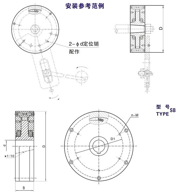 SB-A SB-B滚柱式单向午夜在线观看视频结构图